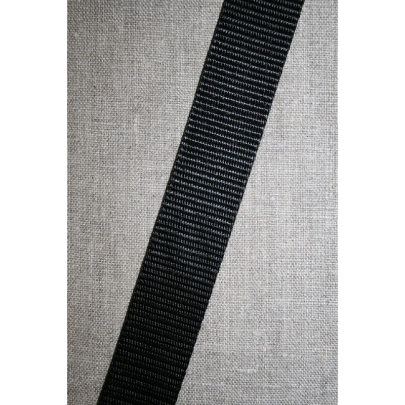 Nylon gjordbånd 40 mm. sort
