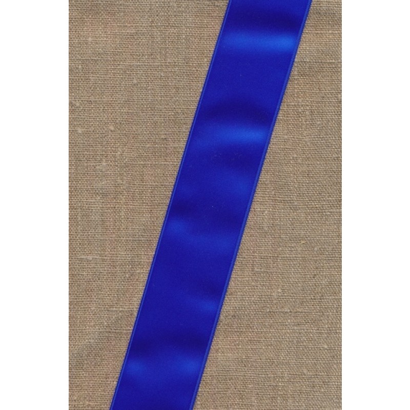 Satinbånd koboltblå 40 mm.