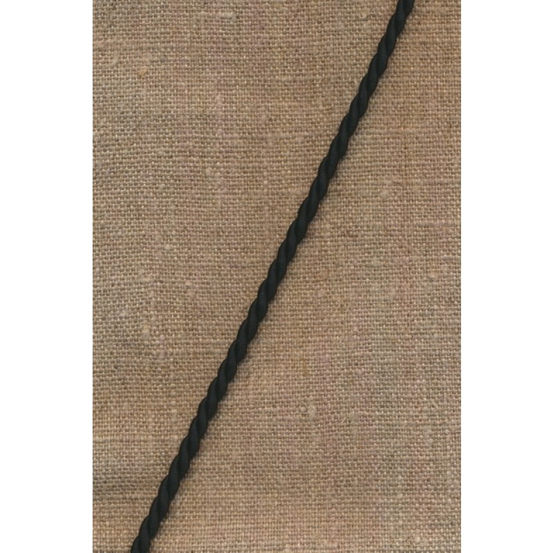 Snoet silke-snor 3,5 mm. i sort
