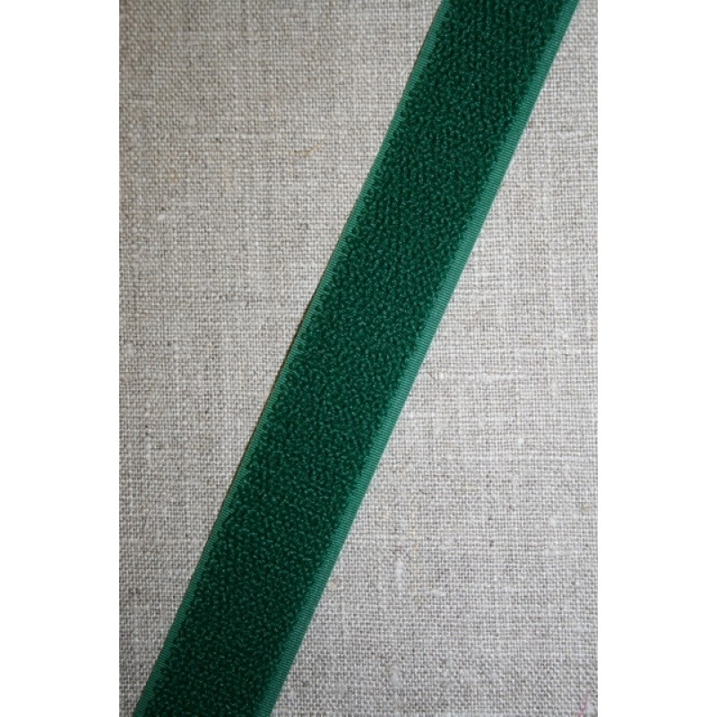 Rest 25 mm. velcro flaskegrøn, loop-75 cm.-45 cm. -85 cm. -90 cm. ialt 295 cm. 
