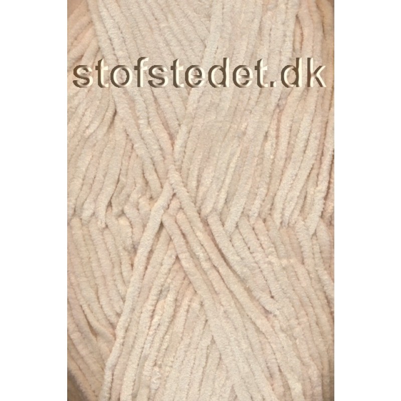 Chenille velour garn sand | Køb Pris kun 25.65,- | Stofstedet.dk