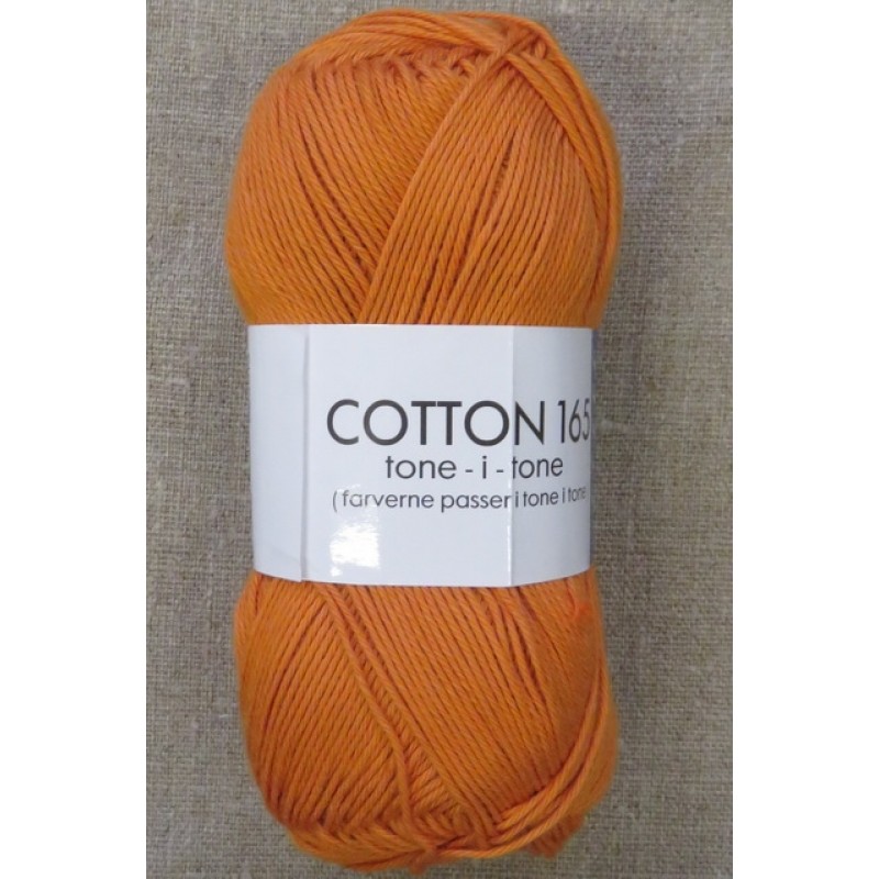 Bomuldsgarn Cotton 165 tone-i-tone i orange