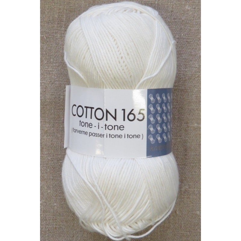 Bomuldsgarn Cotton 165 tone-i-tone i offwhite