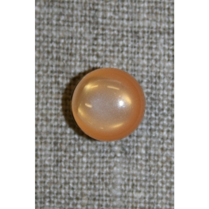 Rund knap, 11 mm. lys orange