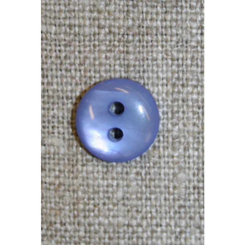 Blank lyselilla 2-huls knap, 11 mm.