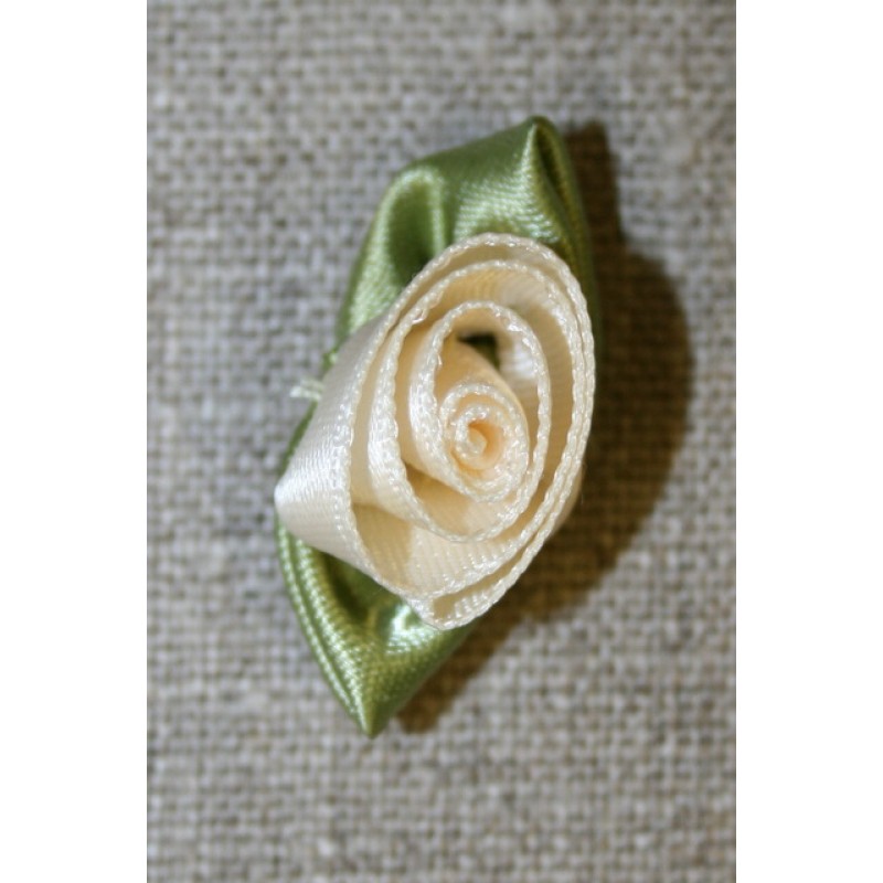 Rose, off-white/grøn stor