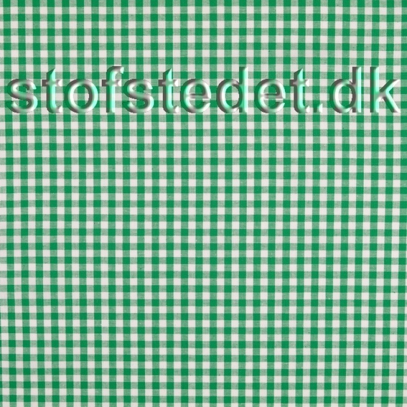 Bomuld ternet hvid/grøn 5x5 mm. Køb her | kun 89.955,- | Stofstedet.dk