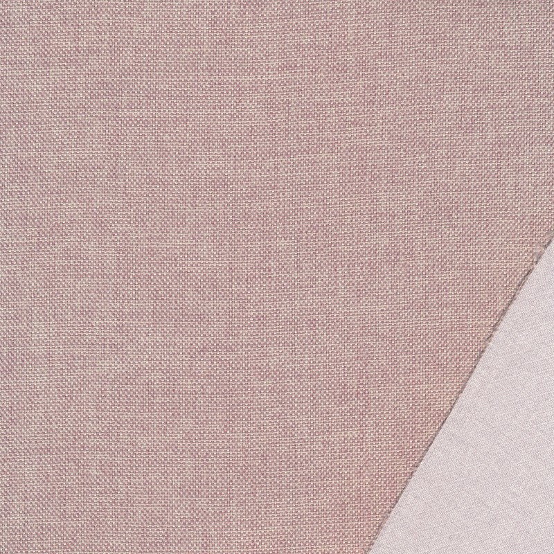 Meleret møbelstof i pudder-rosa og hvid