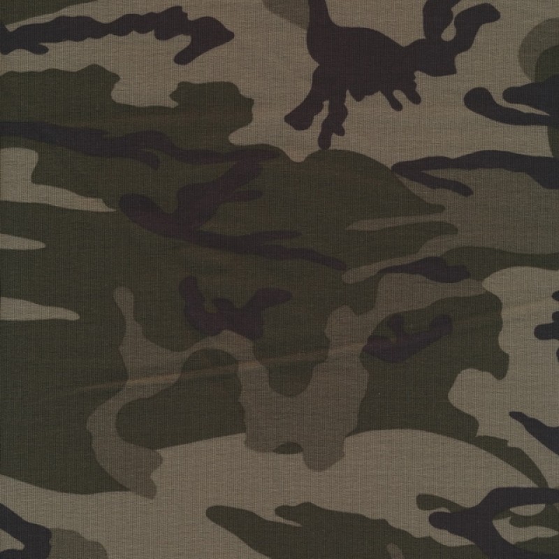 Isoli m/army-print grå-grøn/sort/army