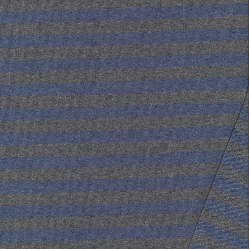 Isoli med striber meleret grå-støvet blå