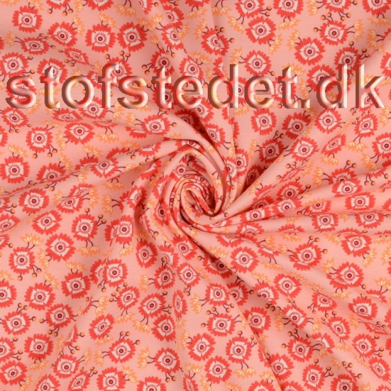 Bomuldsjerseyilaksmedkoralogguleblomster-036