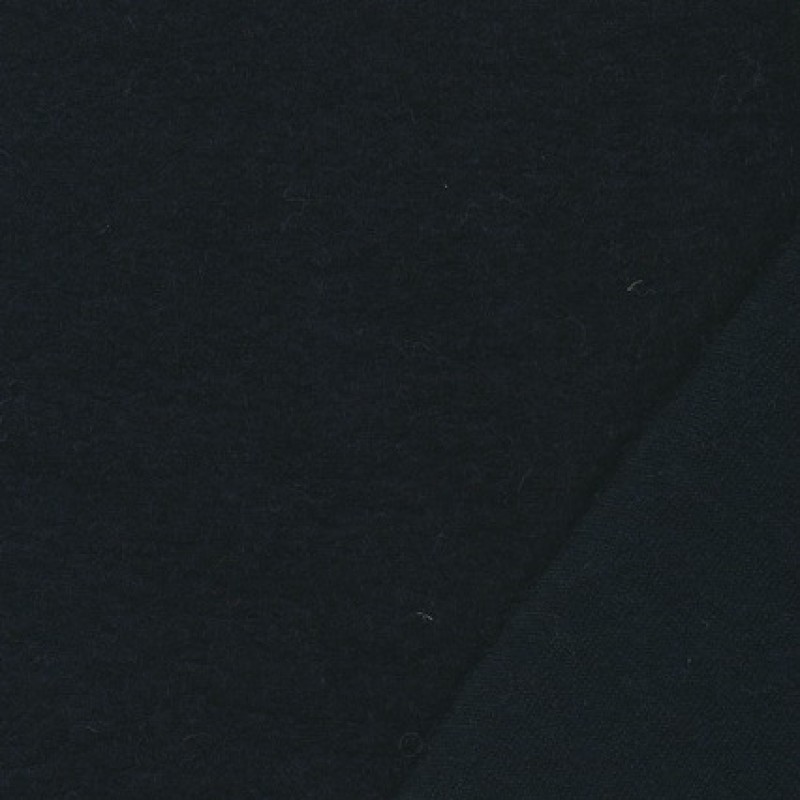 Retst Filtet uld/strik, mørkeblå- 110 cm., 