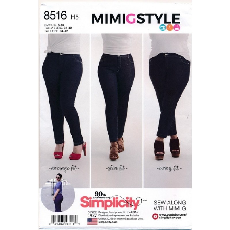 Simplicity 8516 Jeans bukser 
