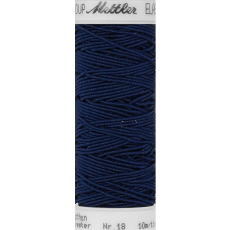 Elastik-tråd 10 meter i Mørkeblå - Mettler