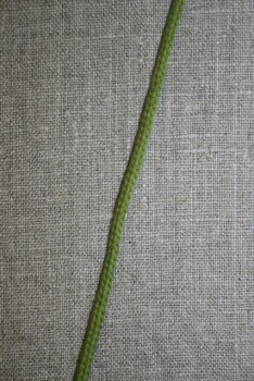 Anoraksnor bomuld 3,5 mm. mørk lime