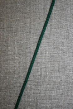 Rest Anoraksnor bomuld 3,5 mm. flaskegrøn- 80 cm. 