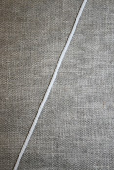 Anoraksnor bomuld 3,5 mm. hvid