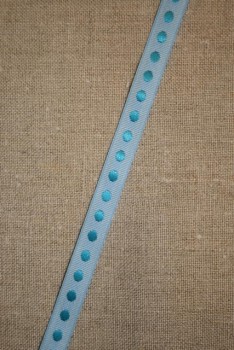Rest Bånd med prikker lyseblå-turkis- 75 cm. 