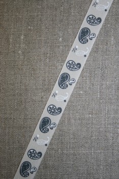 Bånd kit - koksgrå, med sjals-mønster