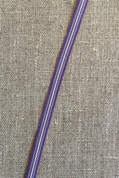 Smalt bånd stribet i lilla, lyselilla og lavendel 8 mm.