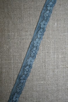 Strækblonde 12 mm. batik denim-støvet blå