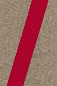 Bomuldsbånd - Gjordbånd 40 mm. sildebensvævet i rød
