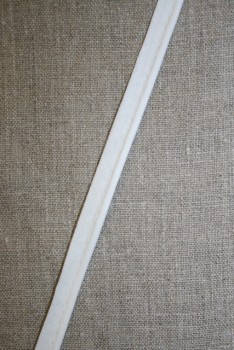 Paspoil-/piping bånd i bomuld, hvid