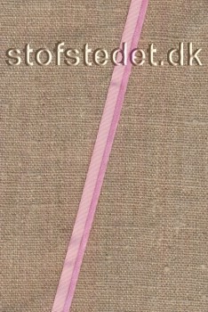 Blank Paspoil-/piping bånd i polyester i lyserød