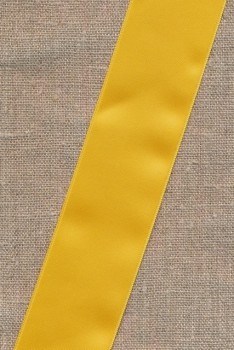 Satinbånd 40 mm. gul