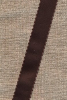 Satinbånd 25 mm. chokoladebrun