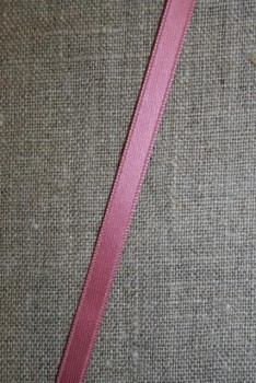 Satinbånd mørk gl. rosa 6 mm.