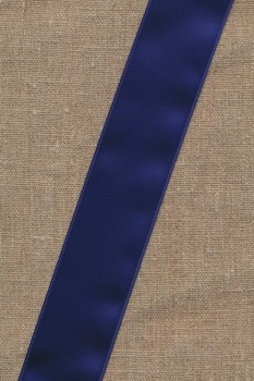 Rest Satinbånd mørkeblå 40 mm.-45 cm. 