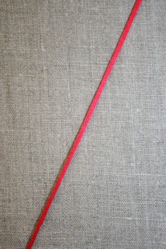 Rest Satinsnor 2,2 mm. koral-rød-165 cm. 