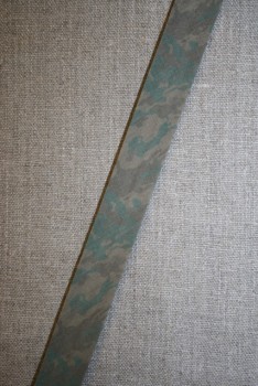 Skråbånd army-look, grøn/beige/brun