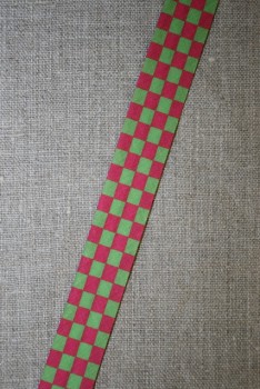 Rest Skråbånd mål-flags-tern, pink/lime-235 cm. 