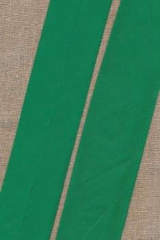 Bred bomulds-skråbånd 60 mm. grøn