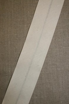 Bred bomulds-skråbånd 60 mm. off-white