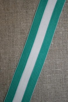 Sportsbånd stribet irgrøn-hvid