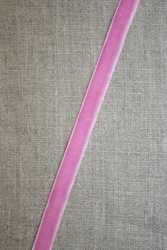 Velourbånd lyserød/pink 9 mm.