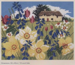 Broderi - Tapestry Canvas Spring Bloom - DMC