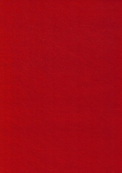 Afklip Hobby filt rød 50 cm. med fejl