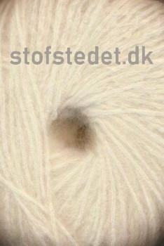 Børstet uld fra Hjertegarn i off-white