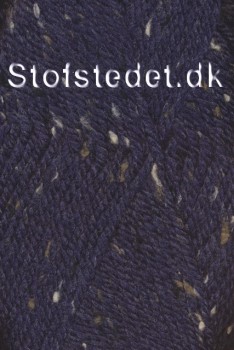 Canada Tweed i Mørkeblå i uld, akryl og viskose
