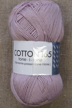 Bomuldsgarn Cotton 165 tone-i-tone i lys lyng