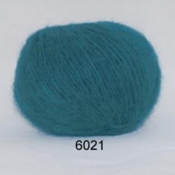 Hjerte Light Mohair fv. 6021 i petrol