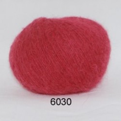 Hjerte Light Mohair fv. 6030 i støvet rød