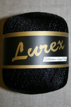 Lurex glimmer-garn, sort