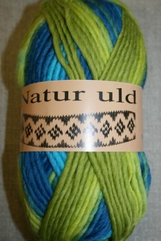 Naturuld print lime/petrol/turkis