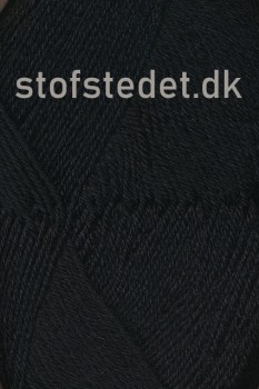 Sock 4 strømpegarn i Sort | Hjertegarn