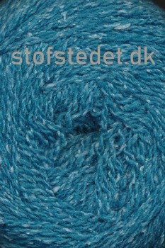 Wool Silk Gots certificeret i petrol | Hjertegarn